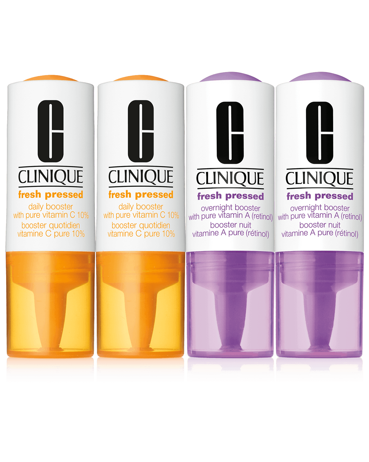 Clinique Fresh Pressed Clinical™ Daily and Overnight Boosters With Pure Vitamins C 10% + A (Retinol)