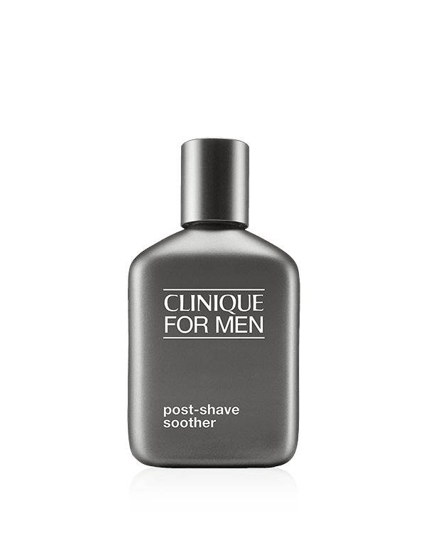 Clinique For Men™ Post Shave Soother, Die Aloe-reiche Formel beruhigt die rasierte Haut und bekämpft Trockenheit.