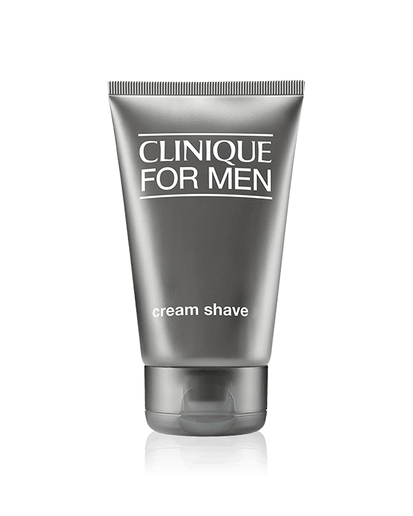 Clinique for Men™ Cream Shave, Reichhaltige, schäumende Creme, die die Haut glatt, weich und angenehm hinterlässt.