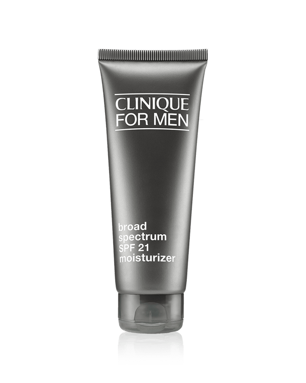 Clinique For Men™ Broad Spectrum SPF 21 Moisturizer, Leichte, ölfreie Formel mit UV-Schutz.