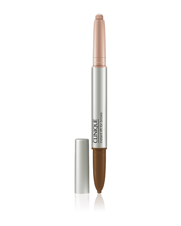 Instant Lift For Brows, Ein 2-in-1 Augenbrauenstift und schimmernder Highlighter, der für Kontrast und Definition sorgt und einen sofortigen Liftingeffekt für die Augenpartie zaubert.