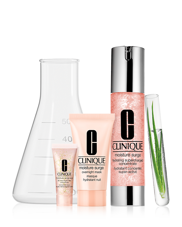 Derm Pro Solutions Set: Moisture Surge - Für leichte Feuchtigkeitspflege., Ein Set von feuchtigkeitsspendenden Must-Haves für straffe, strahlende Haut.