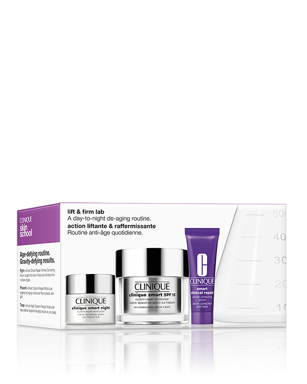 Lift &amp; Firm Set, Ein smartes Set das hilft sichtbar, Linien, Fältchen und Hautverfärbungen zu reduzieren. Ganz gleich ob am Tag oder in der Nacht.