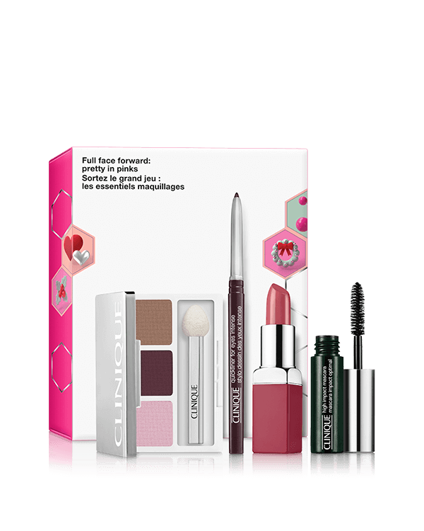 Full Face Forward: Pretty in Pinks Kit, Alles, was Sie für ein festliches Make-up brauchen. Im Wert von XX.XX.