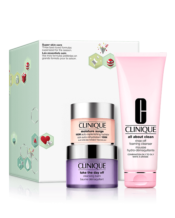 Super Skin Care: Drei beliebte Formeln in Supergröße für die Saison, Drei beliebte Formeln, alle in Supergröße für diese Saison.