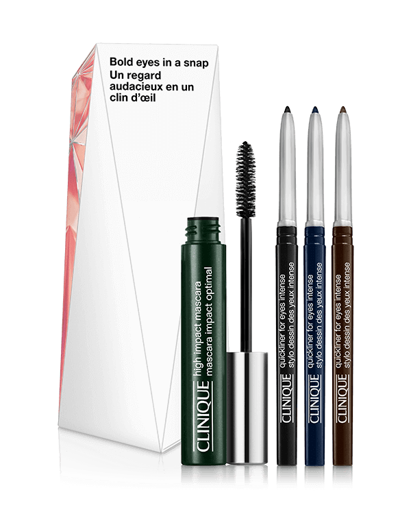 Bold Eyes in a Snap Eye Makeup Set, Drei einfach zu verwendende Eyeliner und eine unverzichtbare Wimperntusche in einem exklusiven Set.&lt;br&gt;