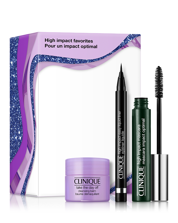 High Impact Favorites Eye Makeup Set, Unverzichtbare Produkte für die Augen und ein beliebter Makeup-Entferner.
