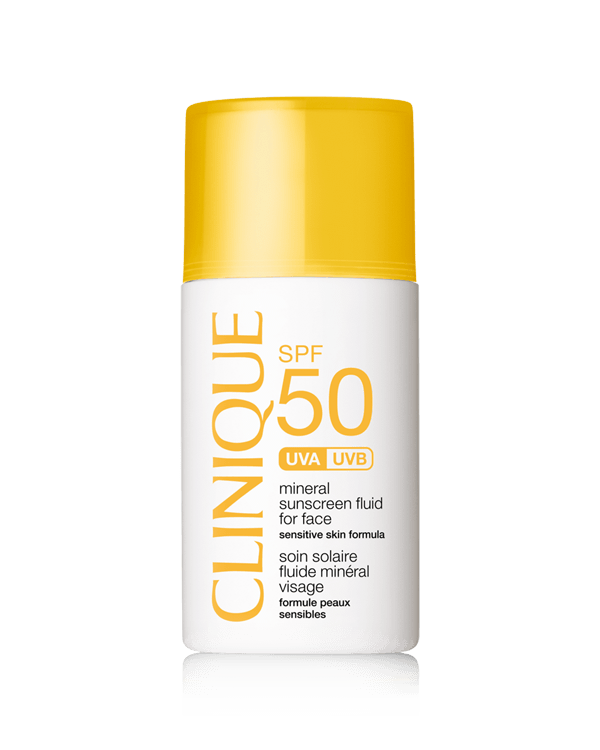 Mineral Fluid For Face SPF 50, Leichte, unsichtbare, zu 100% mineralische Sonnencreme.