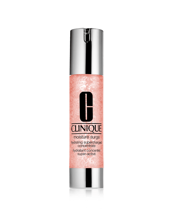 Moisture Surge™ Hydrating Supercharged Concentrate, Ein mit Antioxidantien versehenes Wasser-Gel, das ultraleicht ist und gleichzeitig intensive Feuchtigkeit spendet.